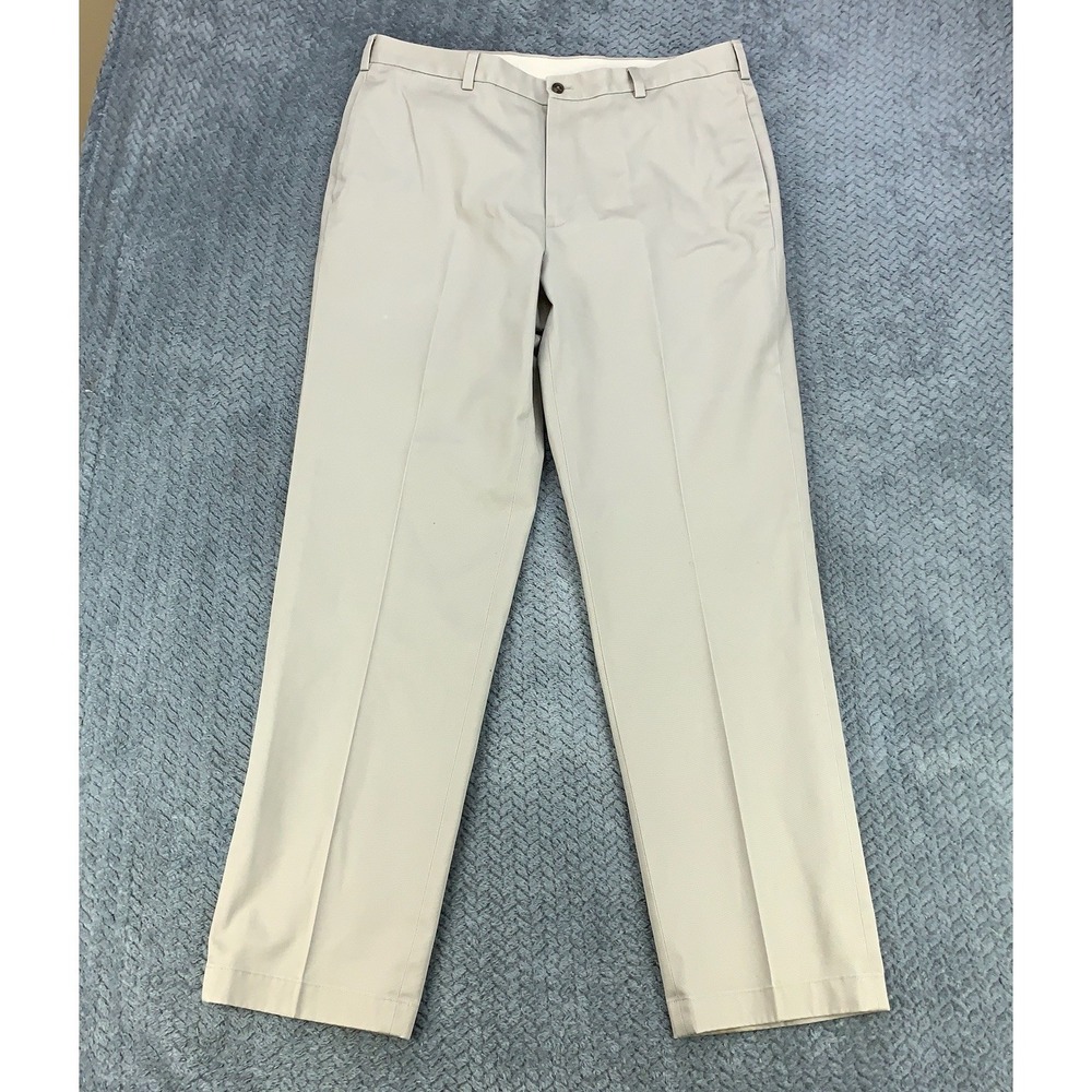 Brooks Brothers 346 Advantage Chino Clark Pants Mens 38x34 (Fits 37x33) Khaki *